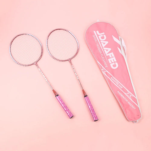 Badminton Racket Set (1 Racket + Storage Bag + 3 Nylon Badminton Shuttlecocks) Iron Alloy Training Family Entertainment Split Badminton Racket Ultra-Light Single/Double Racket Durable Badminton Racket Set